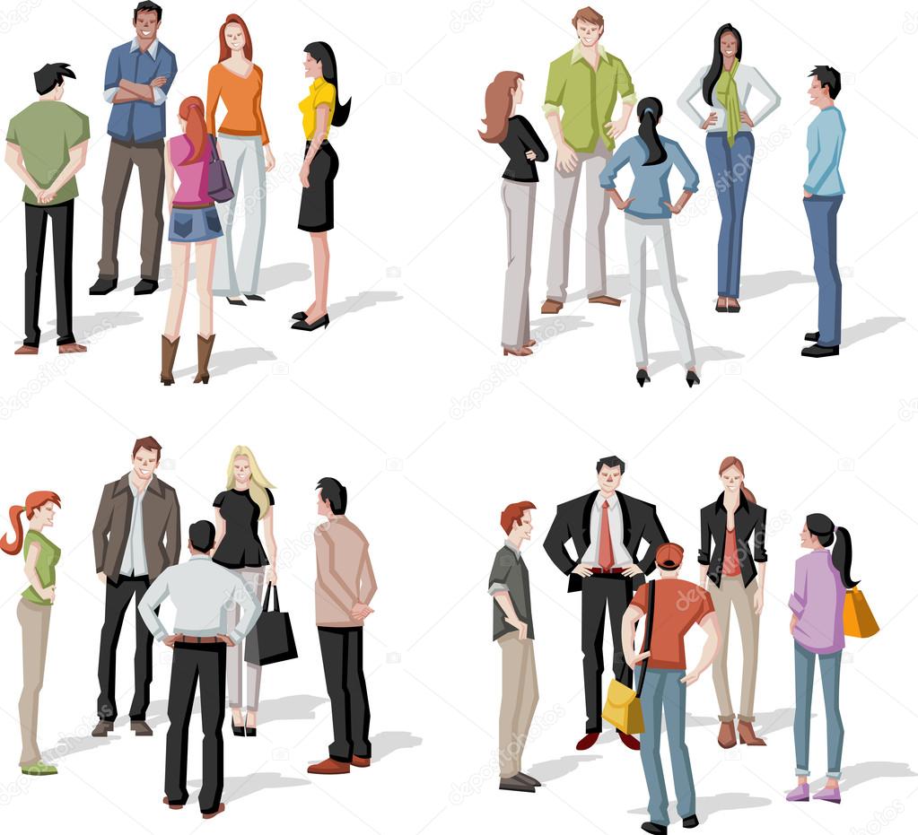 Group of cartoon young people Stock Vector Image by ©deniscristo #56901049 Group of cartoon young people Stock Vector Image by ©deniscristo #56901049