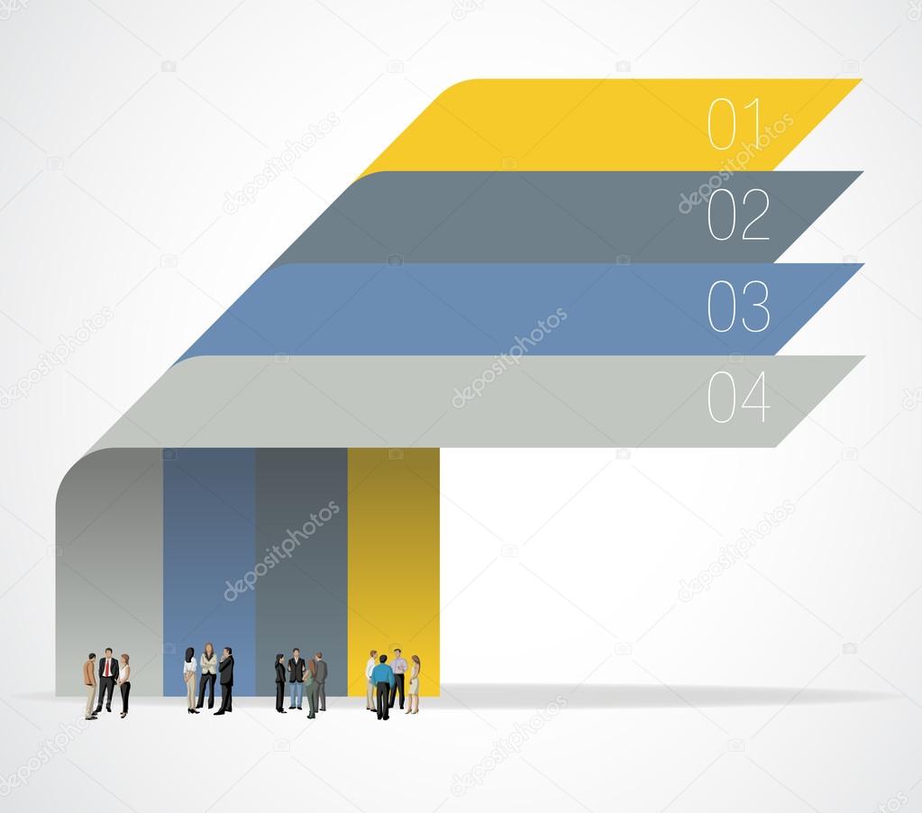 Info graphic with business people