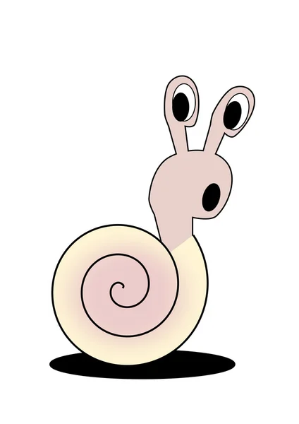 Startled little Snail. — Stock Photo, Image