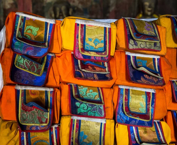 The part of the ancient Tibetan buddhist library. Himalayas, Ladakh — Stock Photo, Image