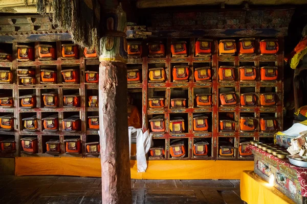 Antik Tibet Budist Kütüphane. Ladakh Himalayaların