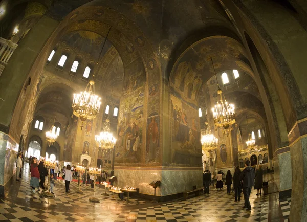 Missionärerna Kyrillos och Methodius dag firande på Aleksander Nevsky Stockbild