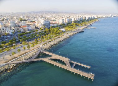 Molos, Limasol, Kıbrıs, havadan görünümü