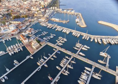 Limasol Marina, Kıbrıs'ın havadan görünümü
