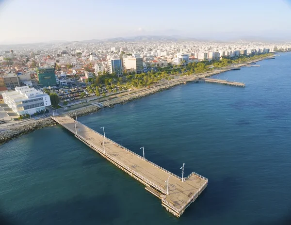 Aerial view of Molos, Limassol, Cyprus — Stock Photo, Image