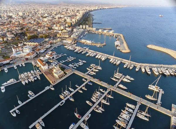 Vista aerea di Limassol Marina, Cipro — Foto Stock