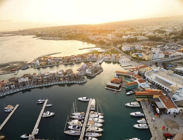 Aerial view of Limassol Marina, Cyprus — Stock Photo, Image