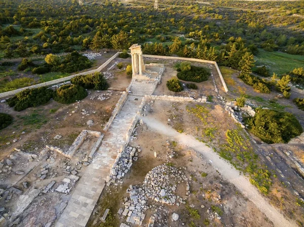 Aerial view of ancient theatre of Kourion