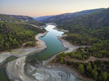 Diarizos Nehri, Kıbrıs havadan görünümü