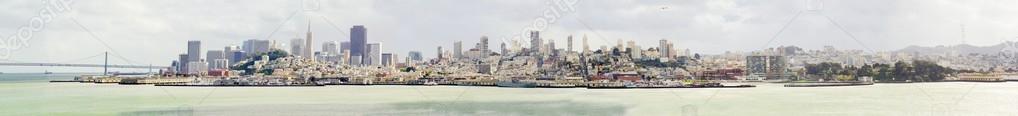 San Francisco skyline panorama, California