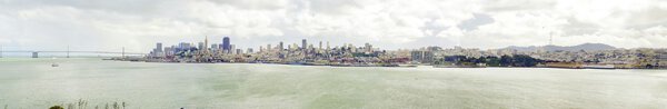 San Francisco skyline panorama, California