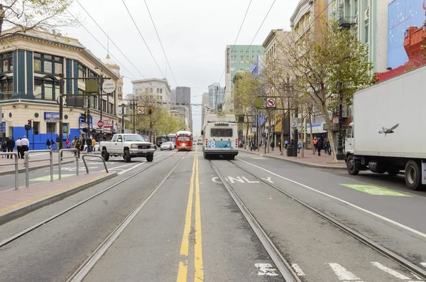 Market street, Downtown San Francisco — Stock Photo, Image