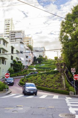 Lombard Street, San Francisco, California clipart