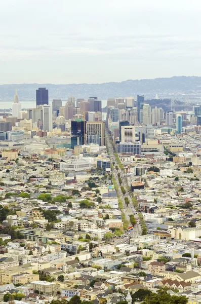 Luftaufnahme der Innenstadt von San Francisco — Stockfoto