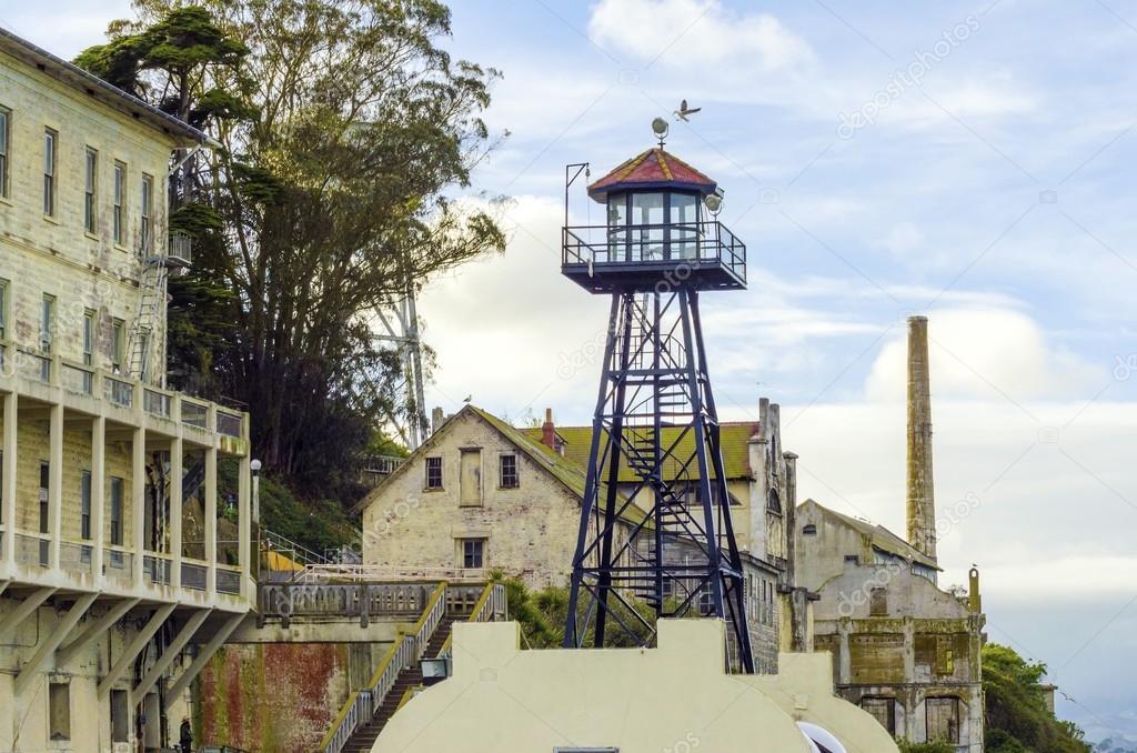 Alcatraz guard tower, San Francisco, California