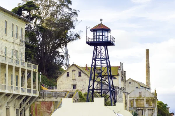 Alcatraz wachturm, san francisco, kalifornien — Stockfoto