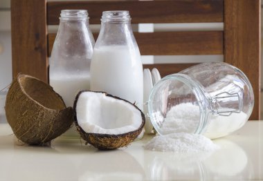 Coconut products clipart