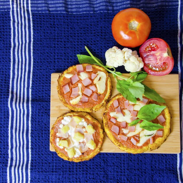 Blomkål pizza — Stockfoto