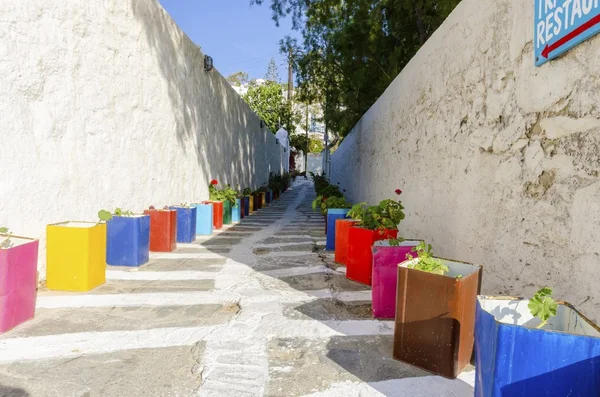 Callejón de Mykonos, Grecia — Foto de Stock