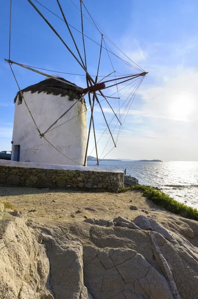 Mykonos windmill, Chora, Greece — Stock Photo, Image