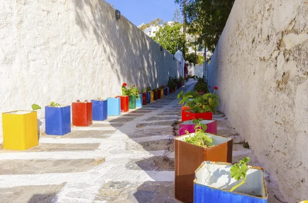 Callejón de Mykonos, Grecia — Foto de Stock