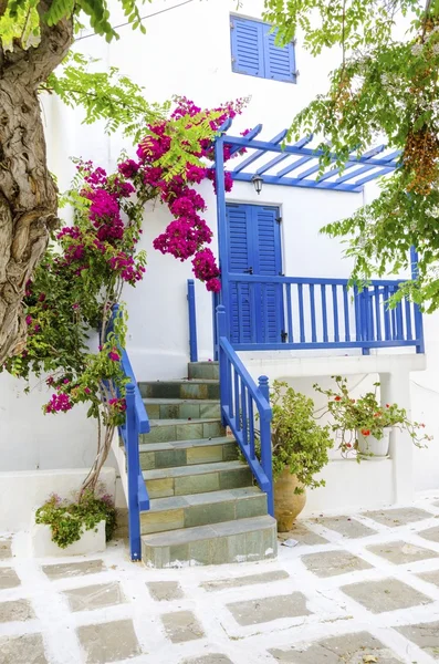 Arquitectura de la isla de Mykonos, Grecia — Foto de Stock