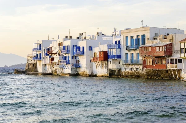 Pequeña Venecia, Mykonos, Grecia — Foto de Stock