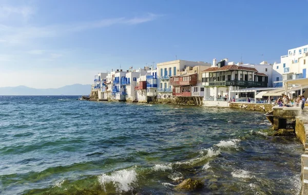 Little Venice, Mykonos, Grécia — Fotografia de Stock