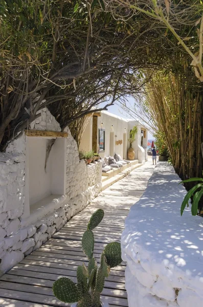 Playa de Psarou, Mykonos, Grecia — Foto de Stock