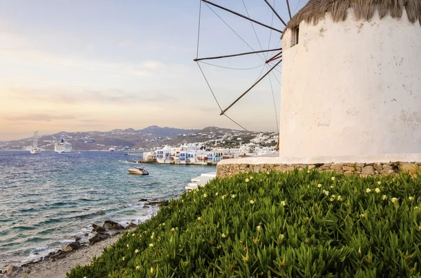 ミコノス島チョーラ、ギリシャ — ストック写真