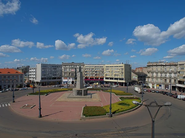 Freedom Square in Lodz. — Stock Photo, Image