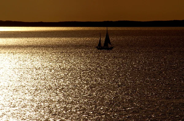 Navega al atardecer . —  Fotos de Stock