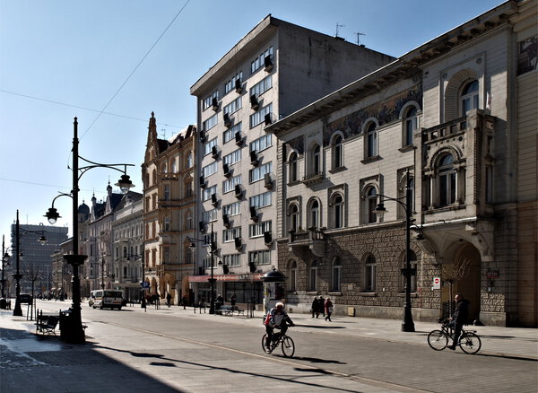 Historic houses Piotrowska Street.