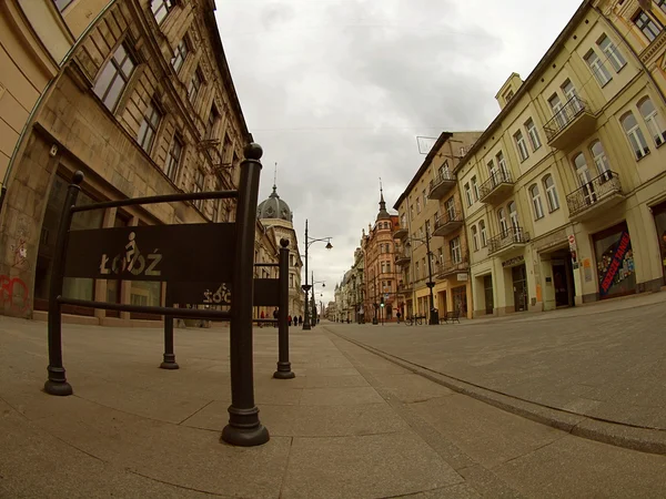 Piotrkowska Street, the pearl of Lodz. — Stock Photo, Image