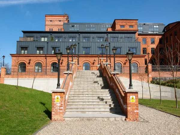 Lofts in an old factory Scheibler.. — Stock Photo, Image