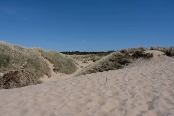 Una Vista Panoramica Ainsdale Sands Southport Merseyside Greater Manchester — Foto Stock