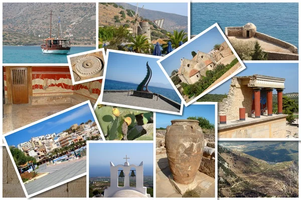 Un collage de la isla de Creta, Grecia — Foto de Stock