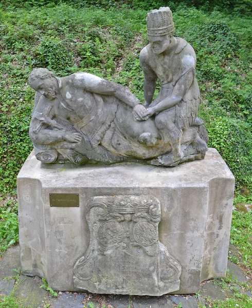 STREDOCESKY KRAJ - 24 DE MAYO: Una estatua de Francisco Javier. 24 de mayo de 2014 —  Fotos de Stock
