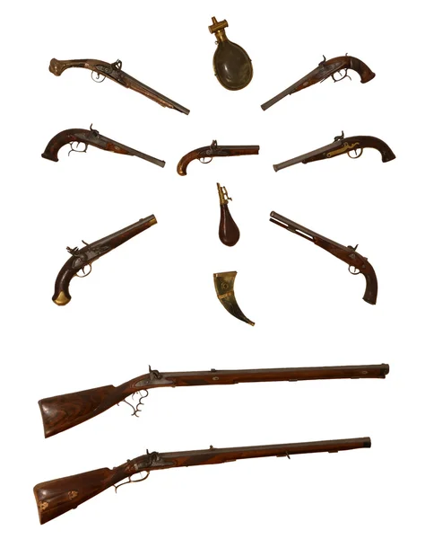 收集的古董枪支 — 图库照片