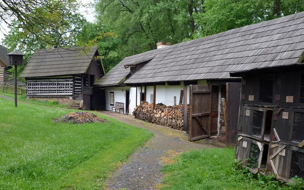 KOURIM - 24 MAI : Maison de village traditionnelle du XVIIe siècle. le 24 mai 2014 — Photo