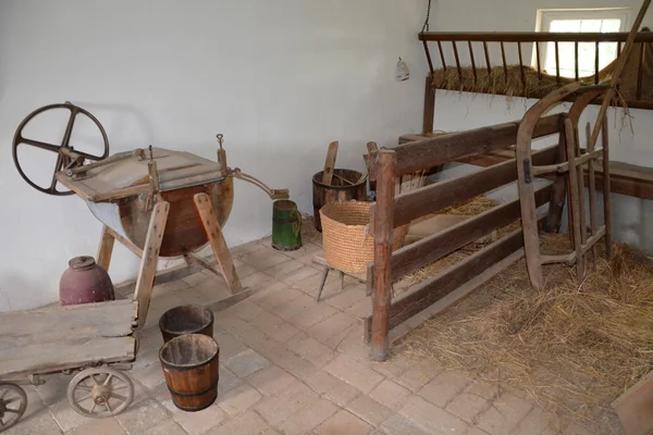 KOURIM - 24 DE MAYO: Interior de la casa de pueblo del siglo XVIII — Foto de Stock