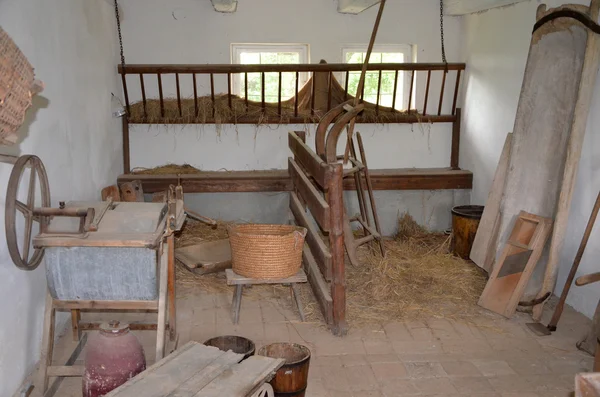 KOURIM - 24 DE MAIO: Interior da casa da aldeia do século XVIII — Fotografia de Stock