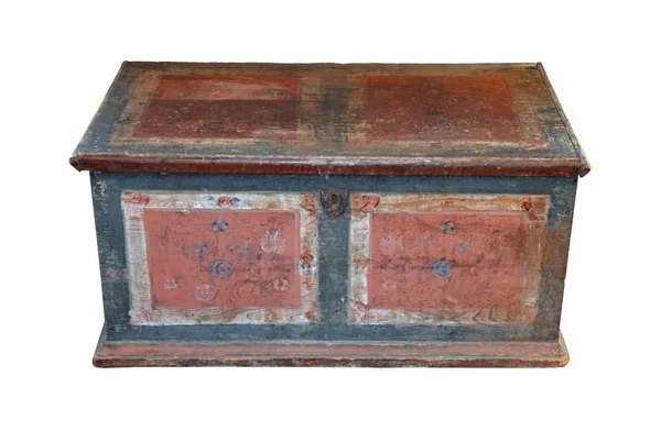 Original wooden chest from the 18th century — Stock Photo, Image