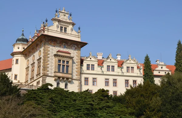 Pruhonice castle, Tjeckien Royaltyfria Stockfoton
