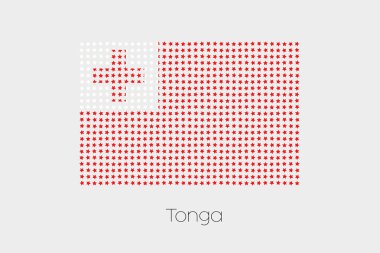 Tonga bir bayrak çizimi