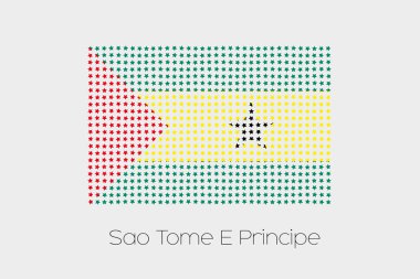 E Sao Tome Principe bir bayrak çizimi