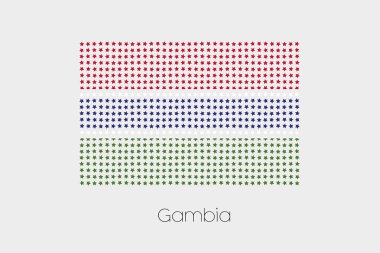 Gambiya bir bayrak çizimi