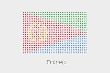 Eritre bir bayrak çizimi