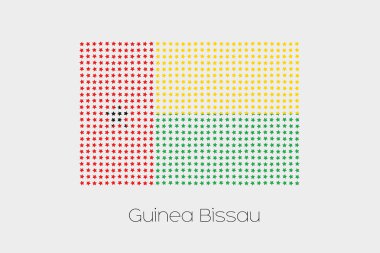 Gine Bissau bir bayrak çizimi