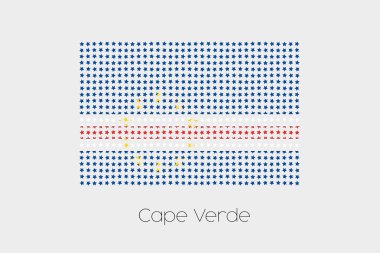 Cape Verde bir bayrak çizimi